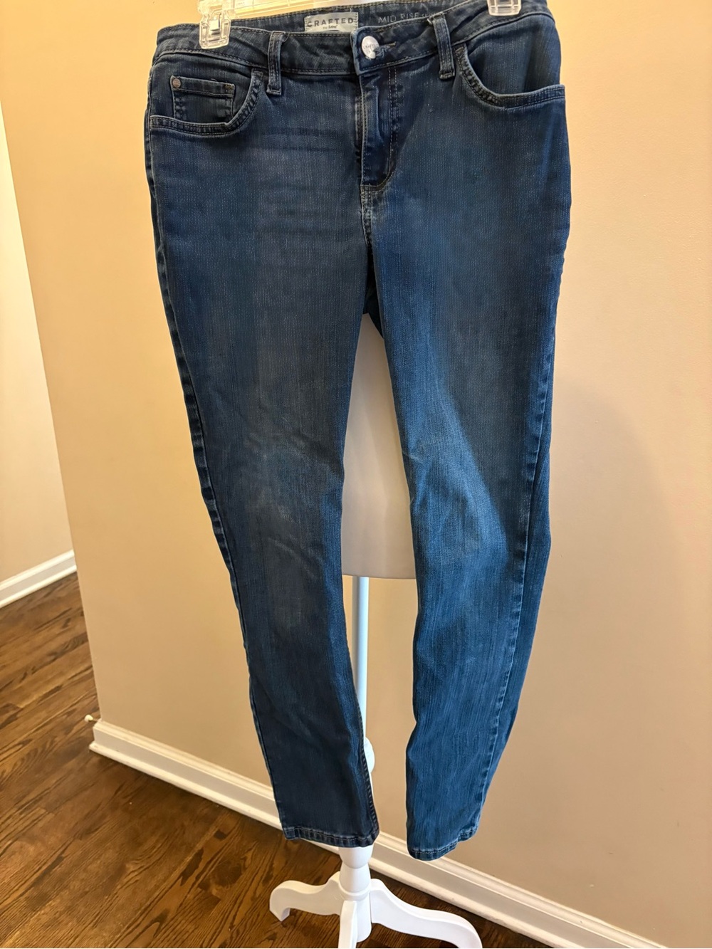 Lee Crafted Women’s Skinny Jeans in Dark Blue Wash Size 8 - Picture 1 of 5